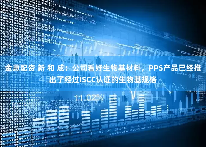 金惠配资 新 和 成：公司看好生物基材料，PPS产品已经推出了经过ISCC认证的生物基规格